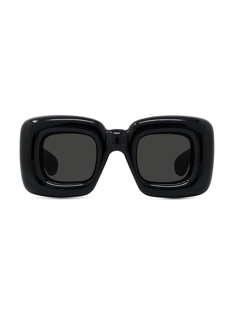 Mens Bold 3 Dots 54MM Rectangular Sunglasses Product Image