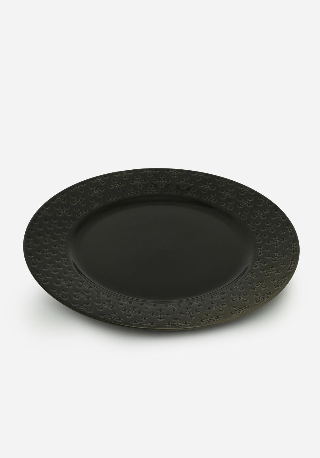 Crux Debossed Ombre Dinner Plate (4 Piece Set) Product Image