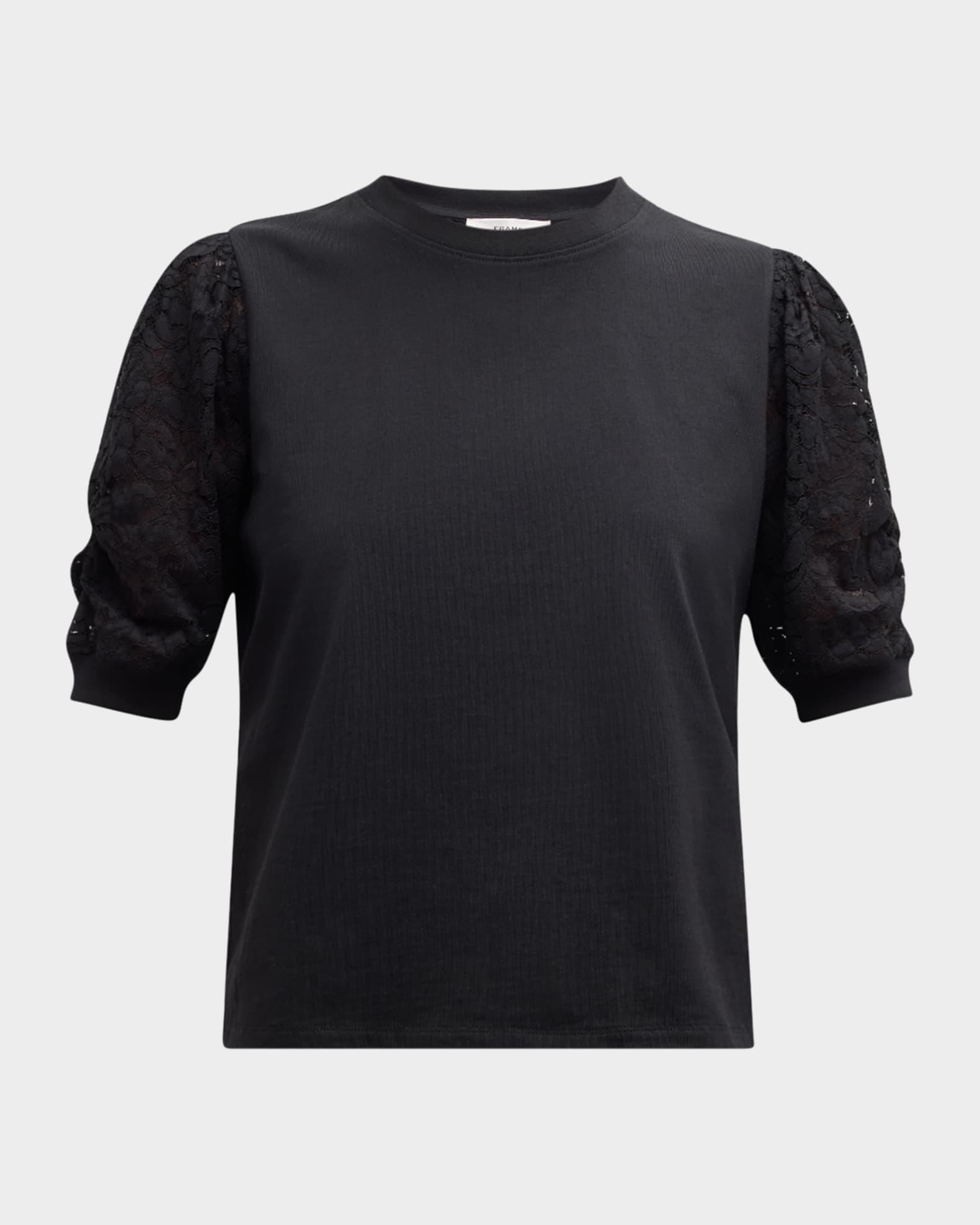 Frankie Lace-Sleeve Tee Product Image