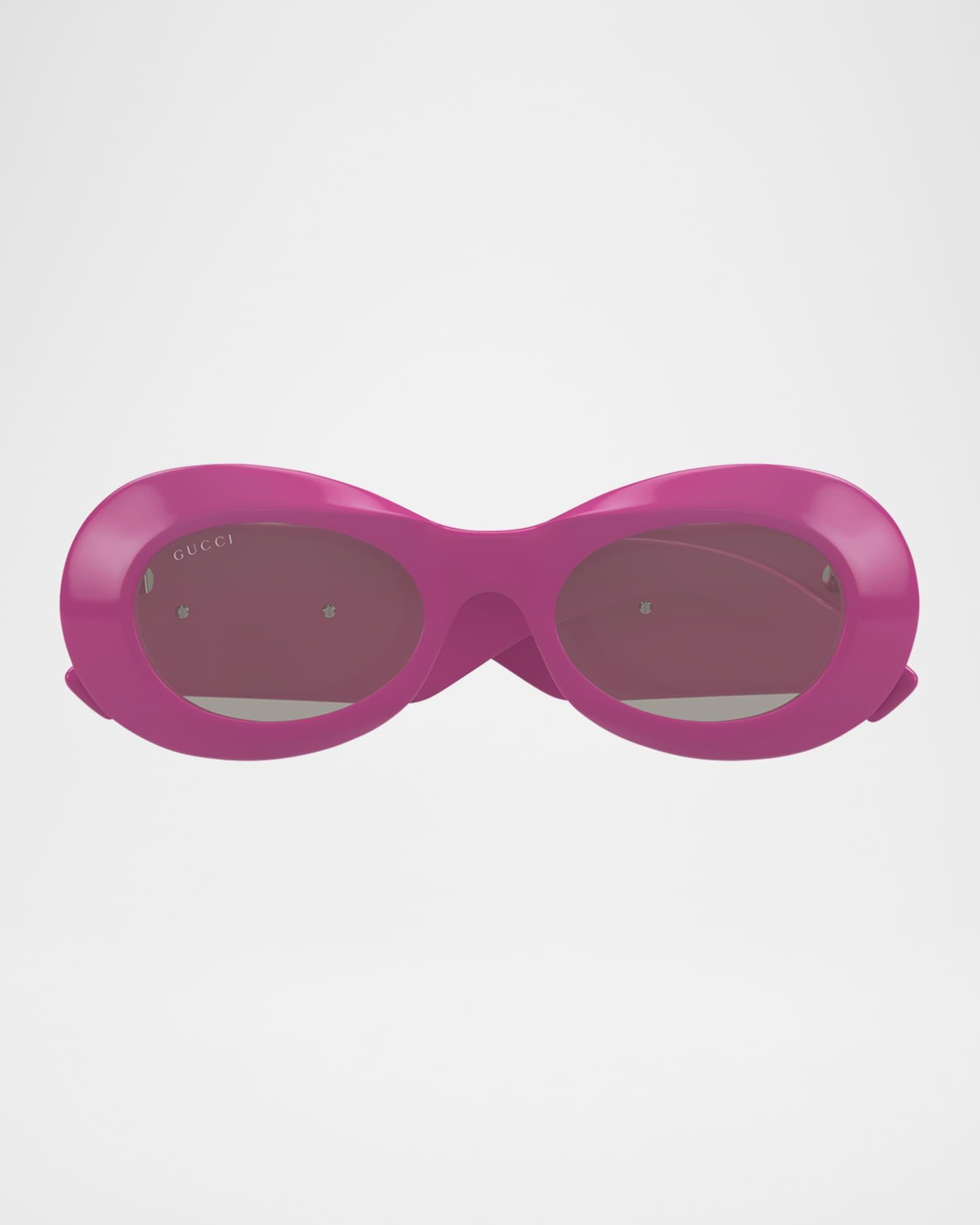 Interlocking G Plastic Oval Sunglasses Product Image