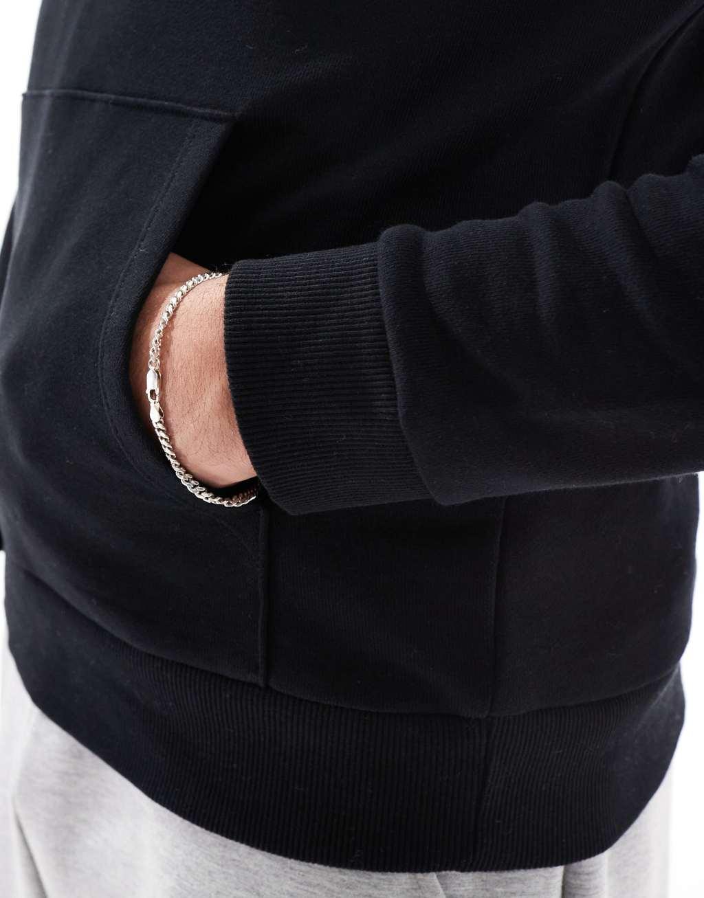 ASOS DESIGN standard hoodie in black Product Image