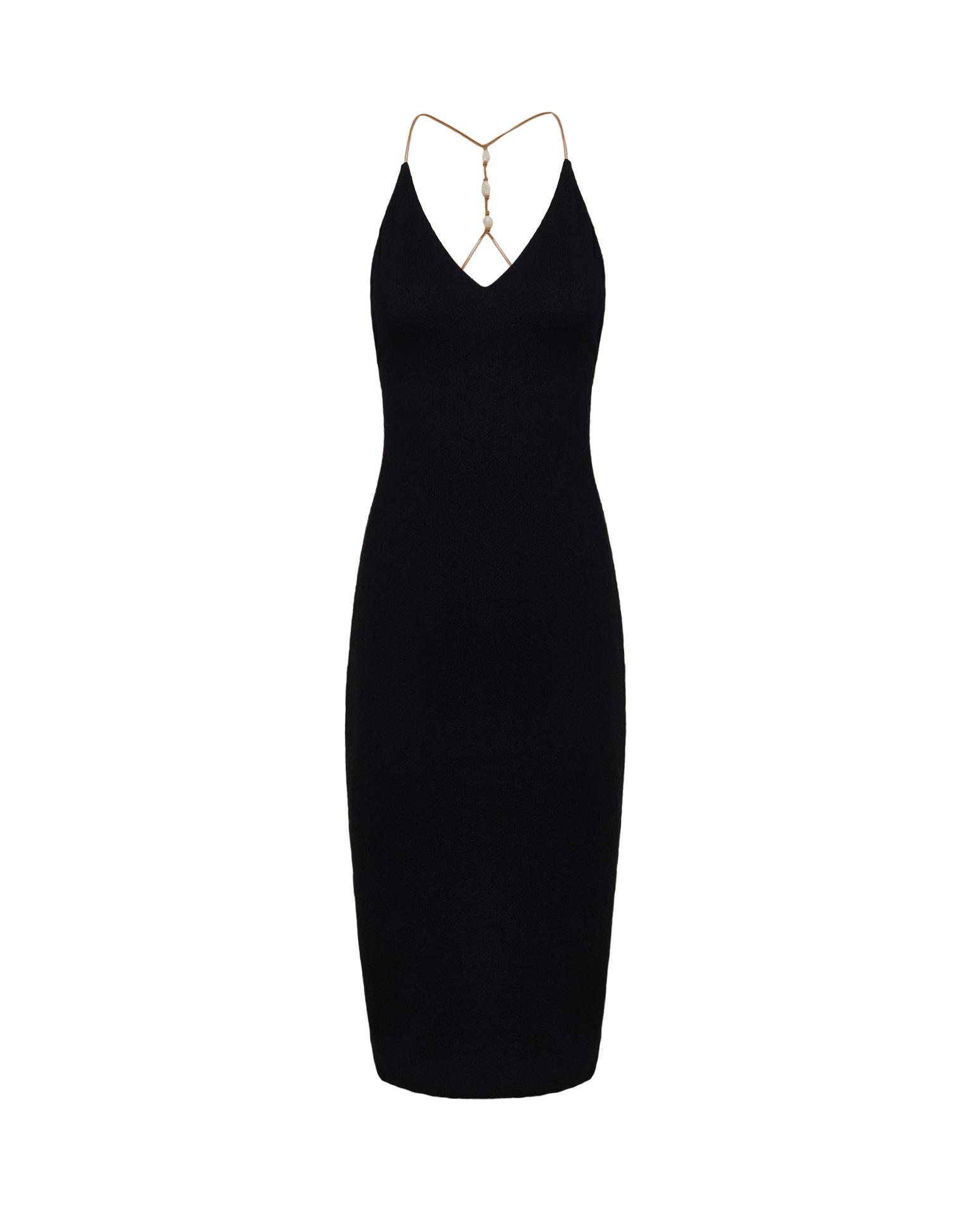 Firenze Ney Midi Dress - Black Product Image