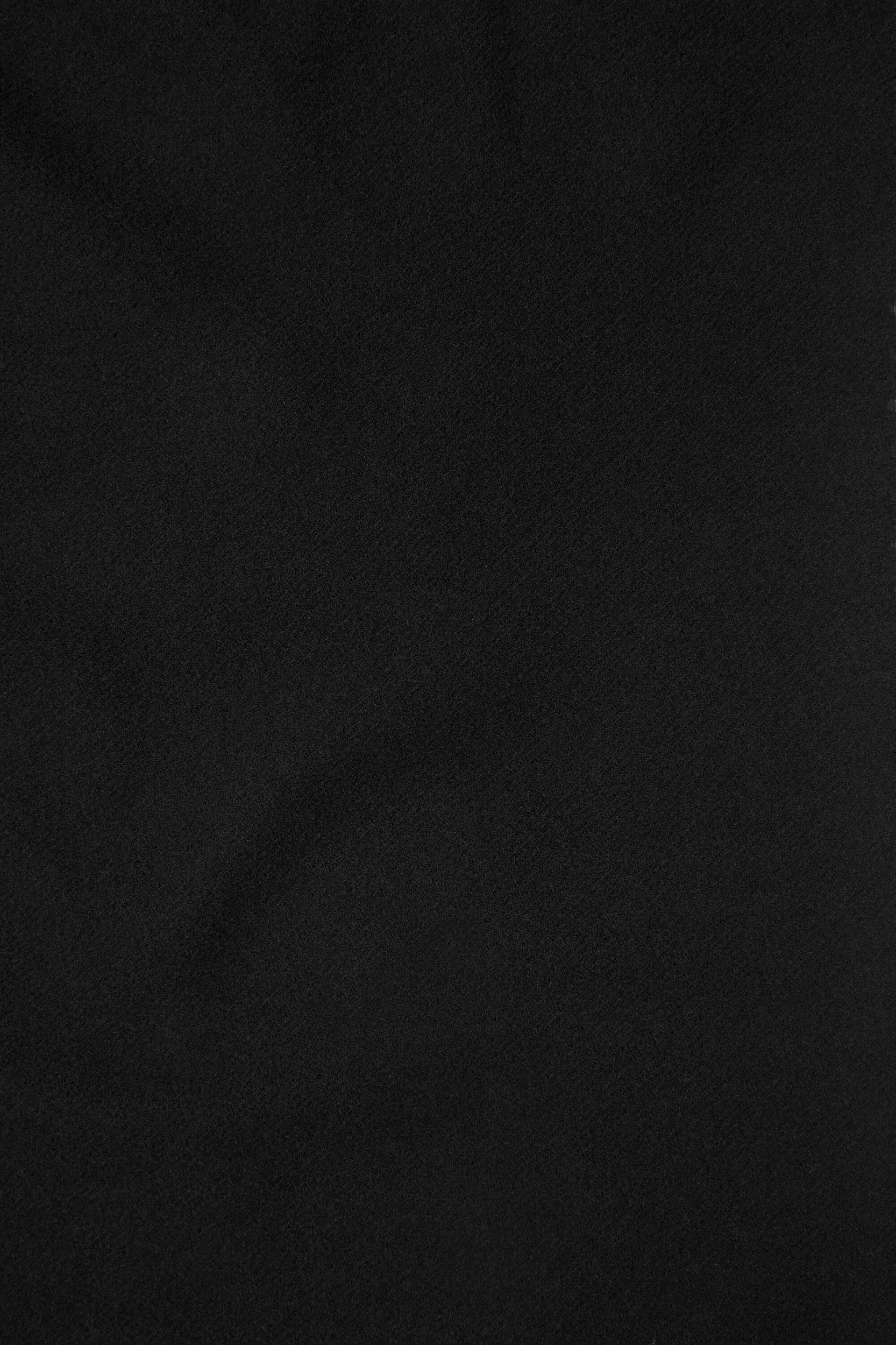 Fringe wool scarf - oversized Product Image