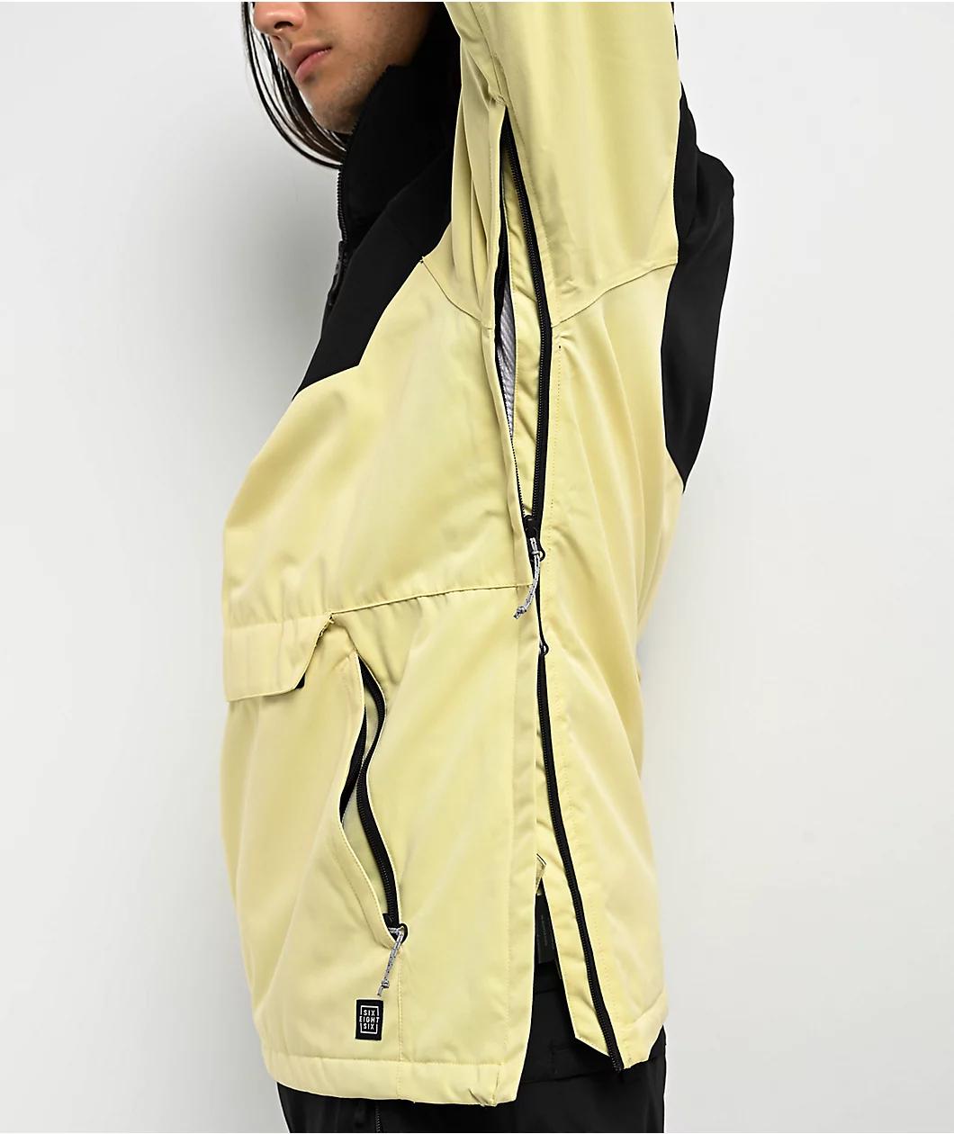 686 Renewal Dusty Yellow 10K Anorak Snowboard Jacket Product Image