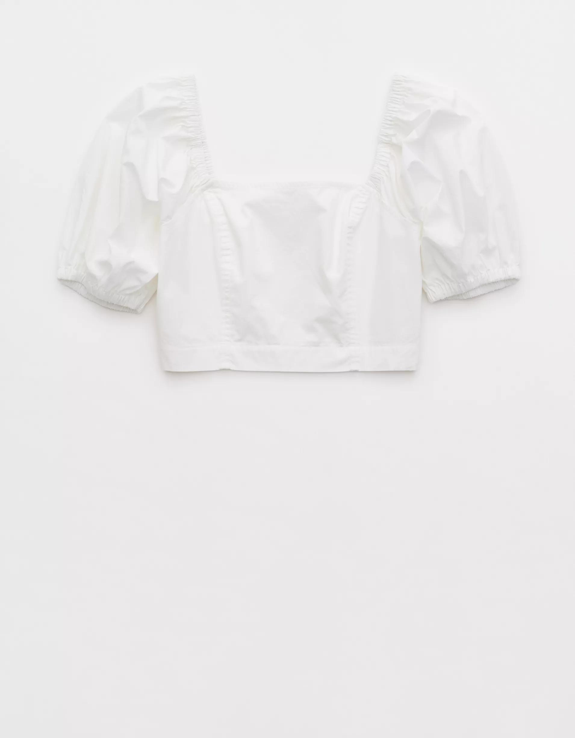 Aerie Puff Sleeve Square Neck Top Product Image