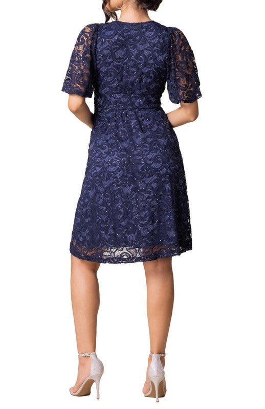 Starry Sequin Lace Cocktail Dress Product Image