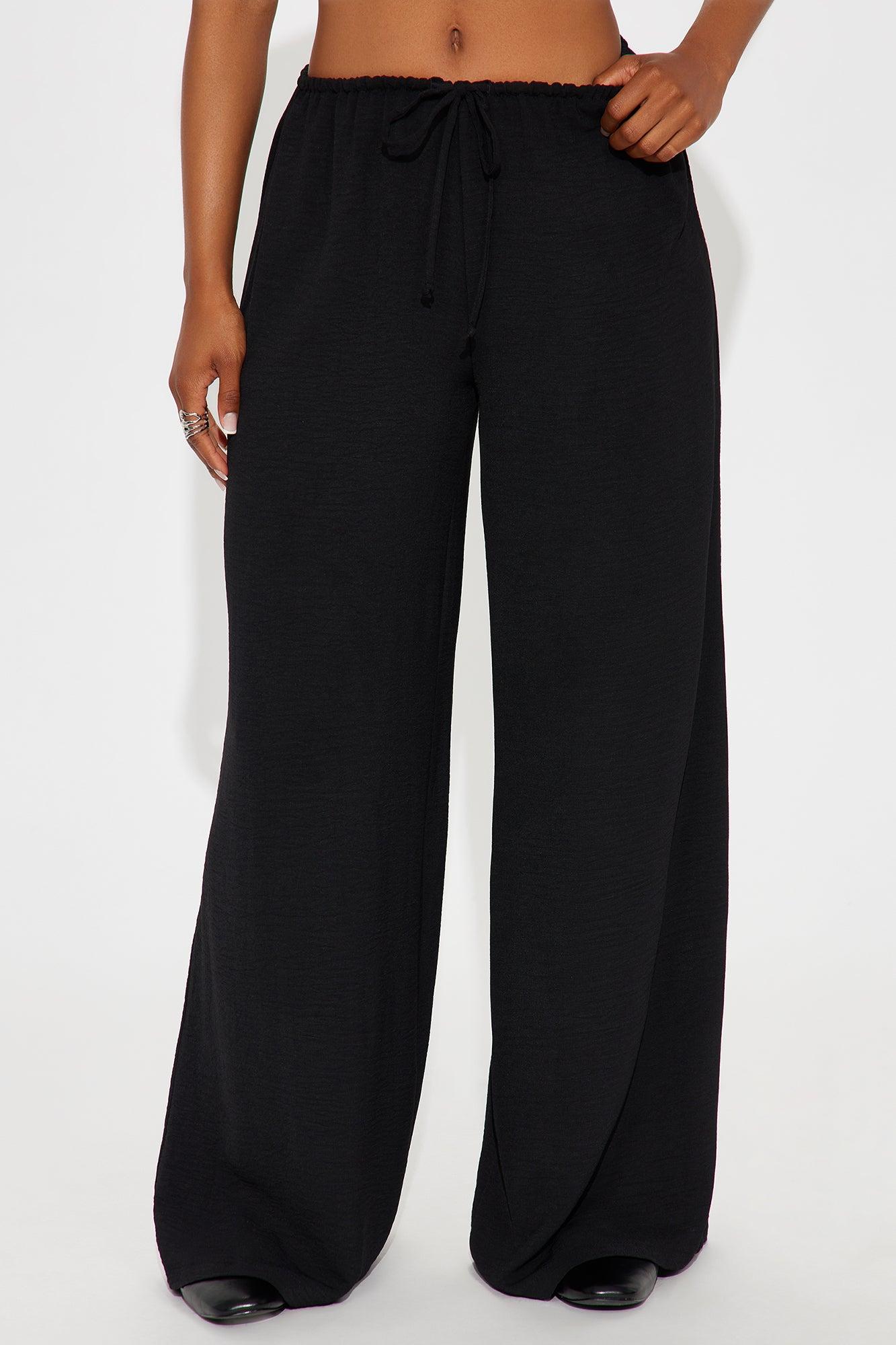 Running Errands Wide Leg Pant 32″ - Black Female Product Image