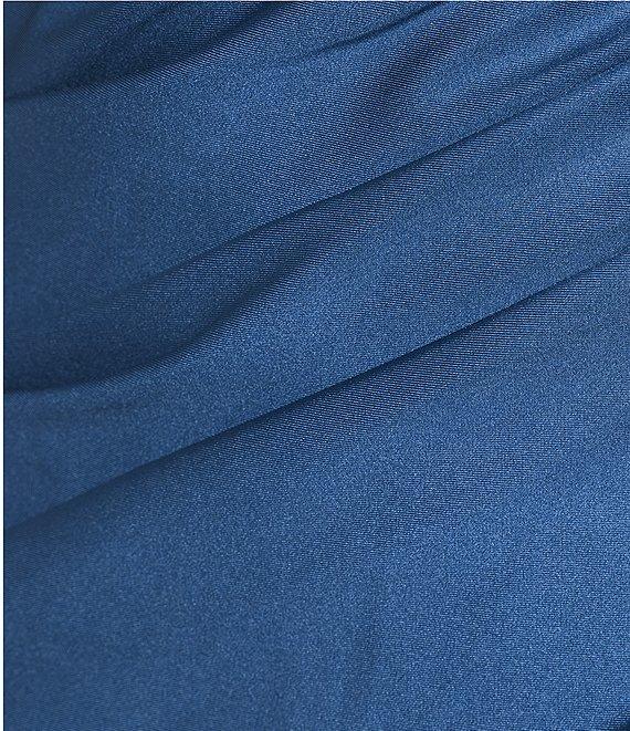 B. Darlin Sweetheart Neck Bustier Bodice Front Slit Midi Dress Product Image