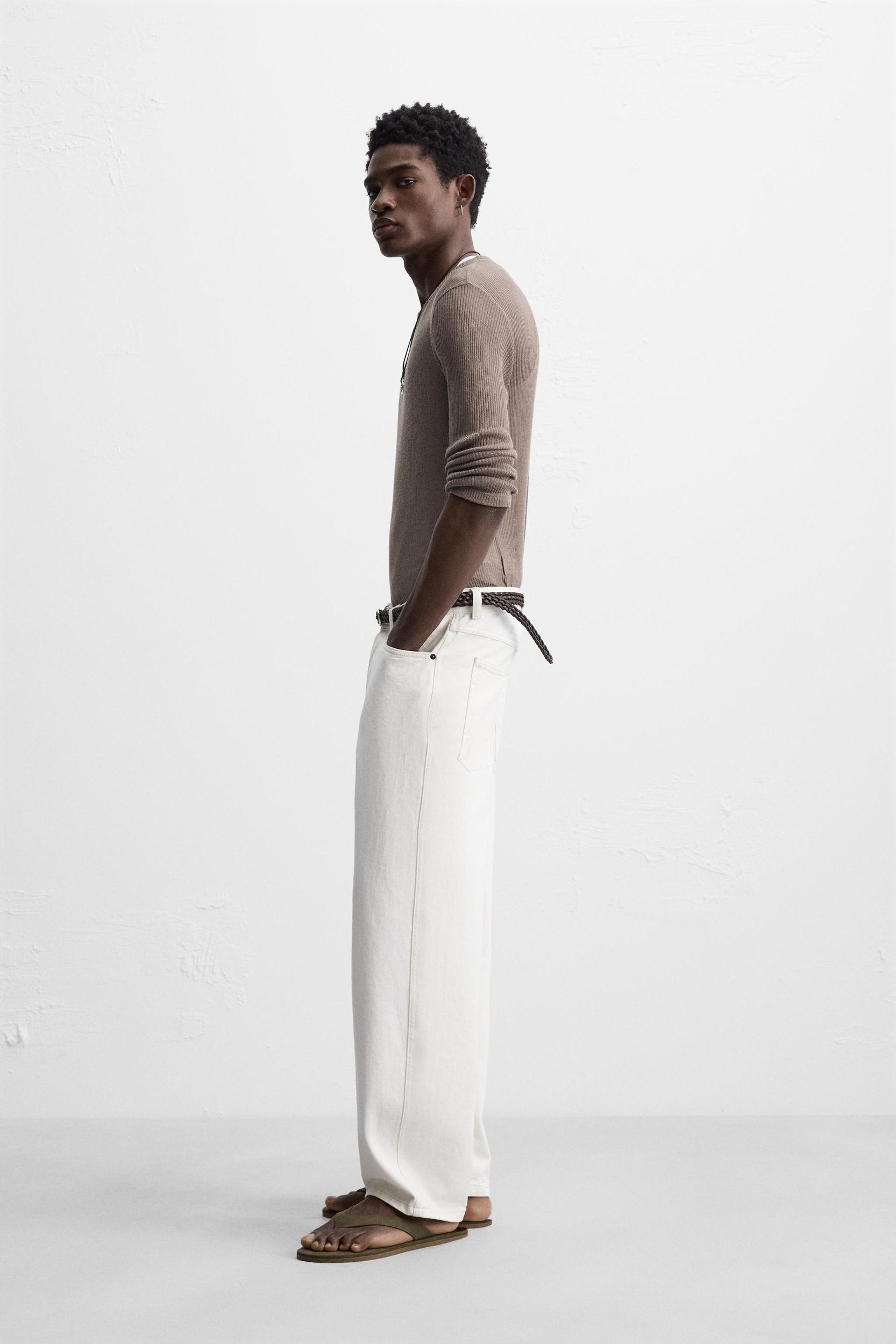 SEMI-SHEER RIBBED T-SHIRT Product Image