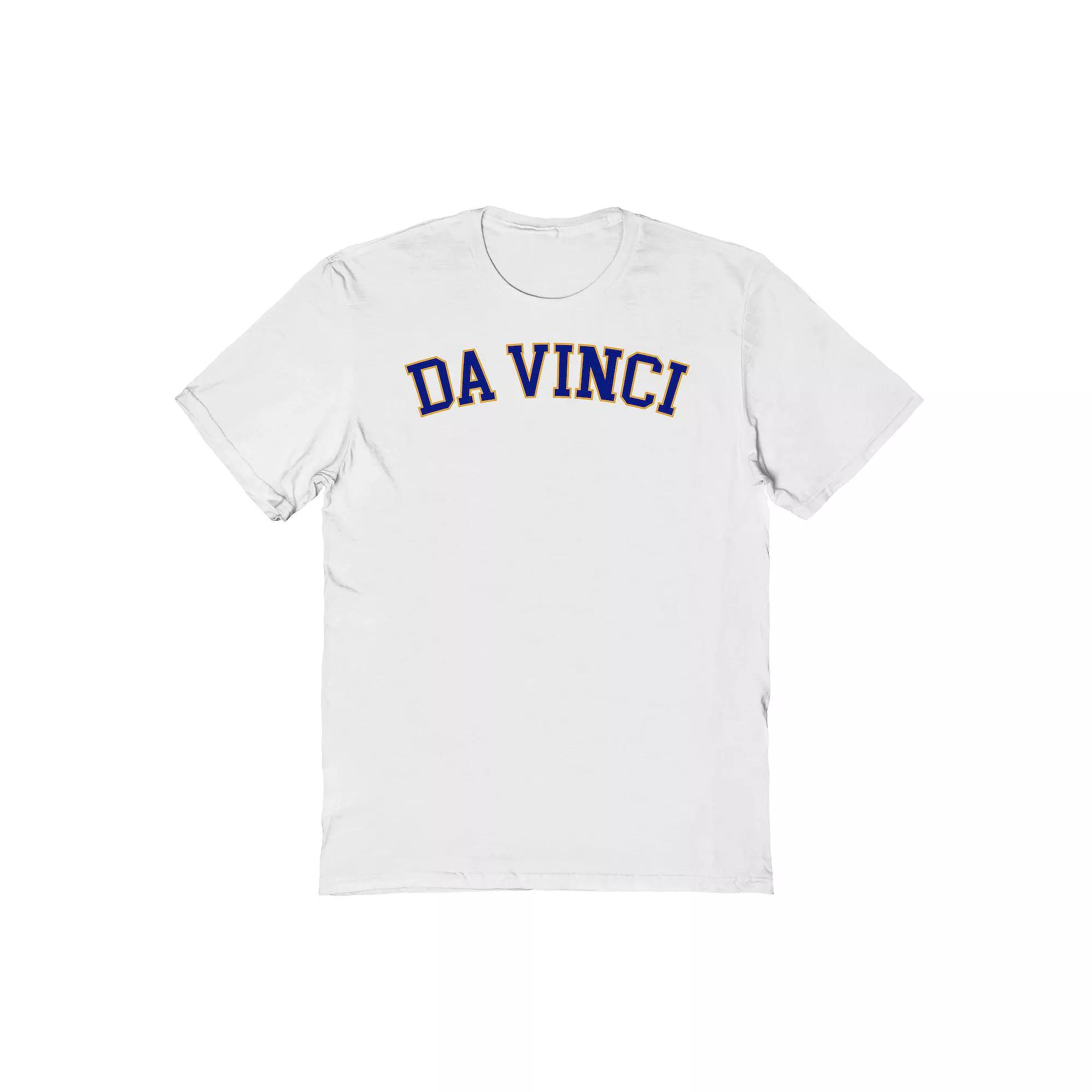 Men's Fine Art Davinci Varsity Graphic Tee, Size: XL, White Product Image