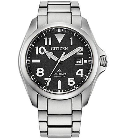 Citizen Mens Eco-Drive Titanium Water Resistance 200 Bracelet Watch Product Image