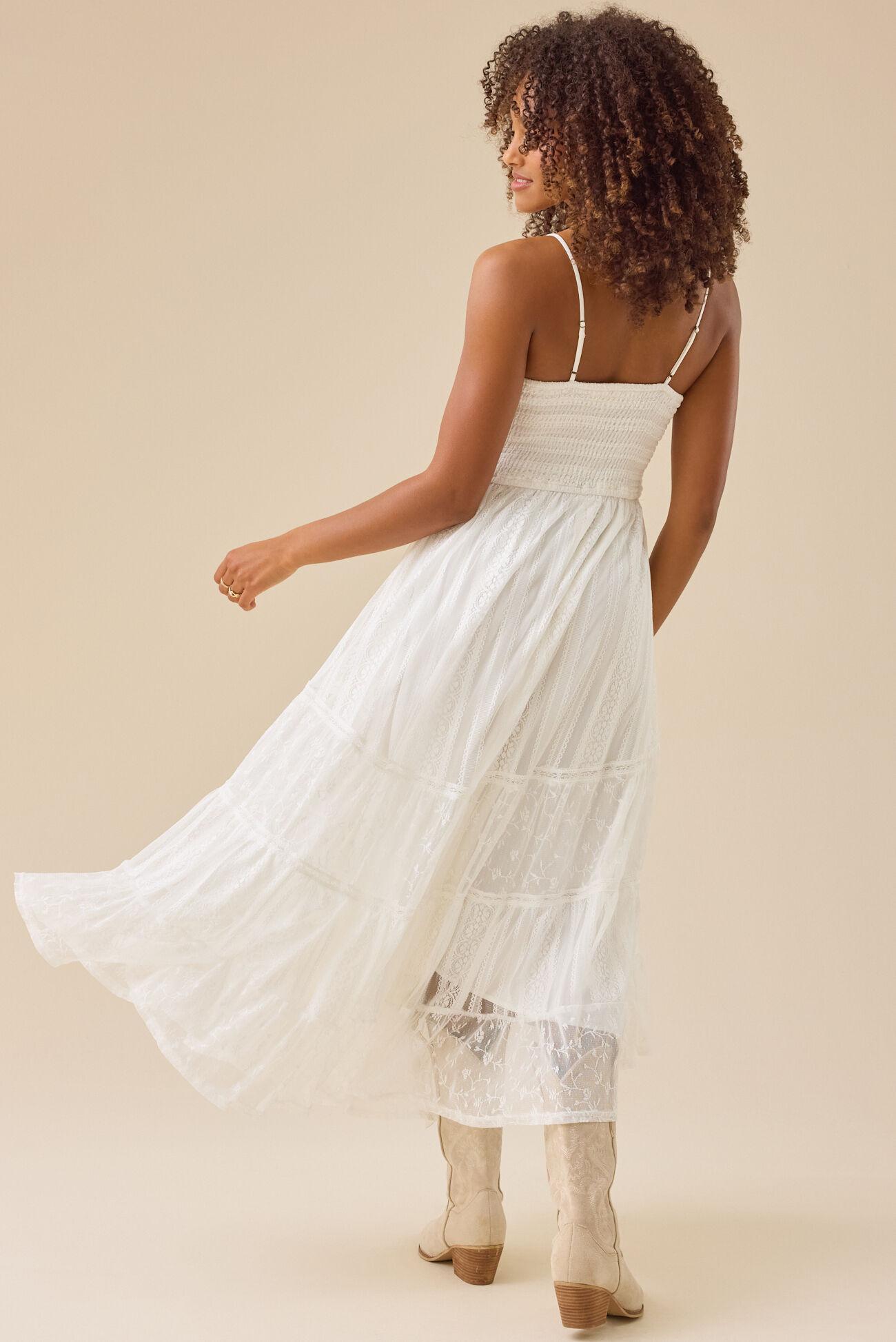 Tami Lace Tiered Maxi Dress Product Image