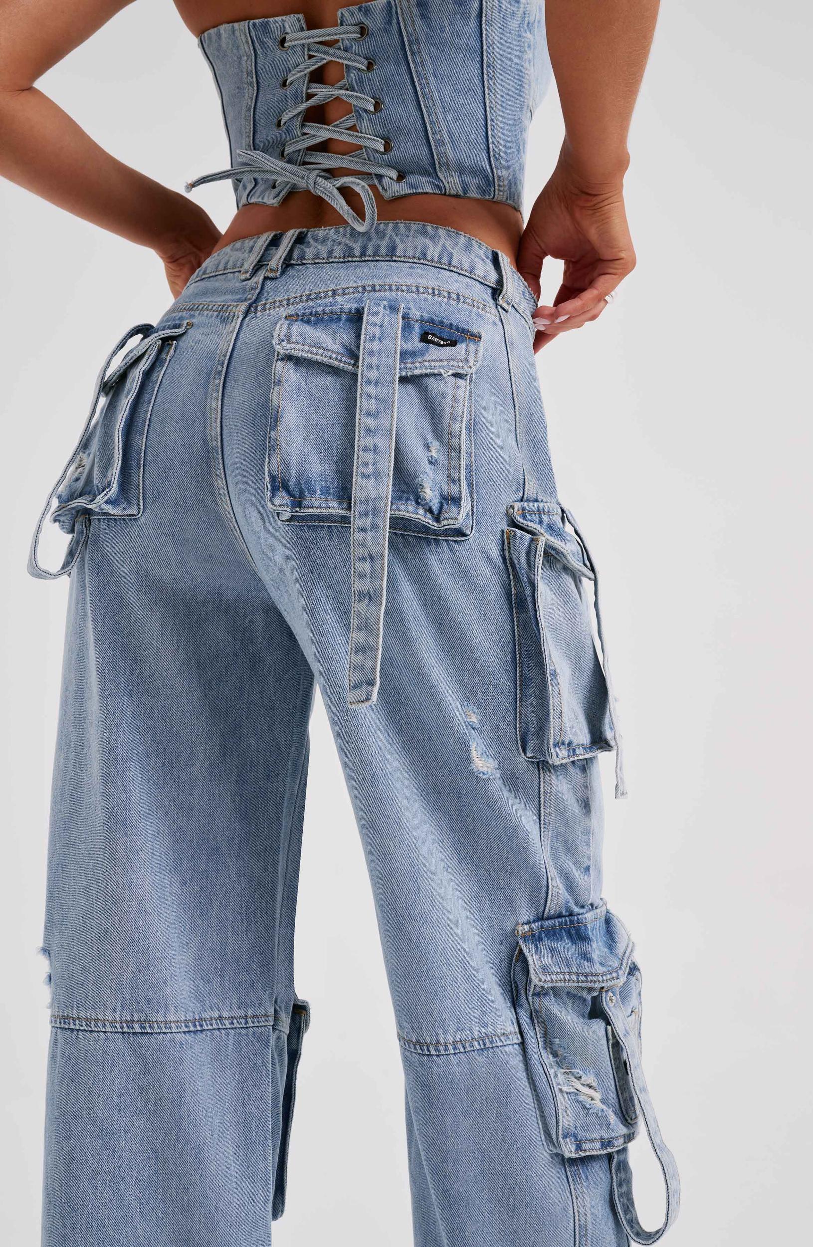 Brooklyn Cargo Pant - Blue Product Image