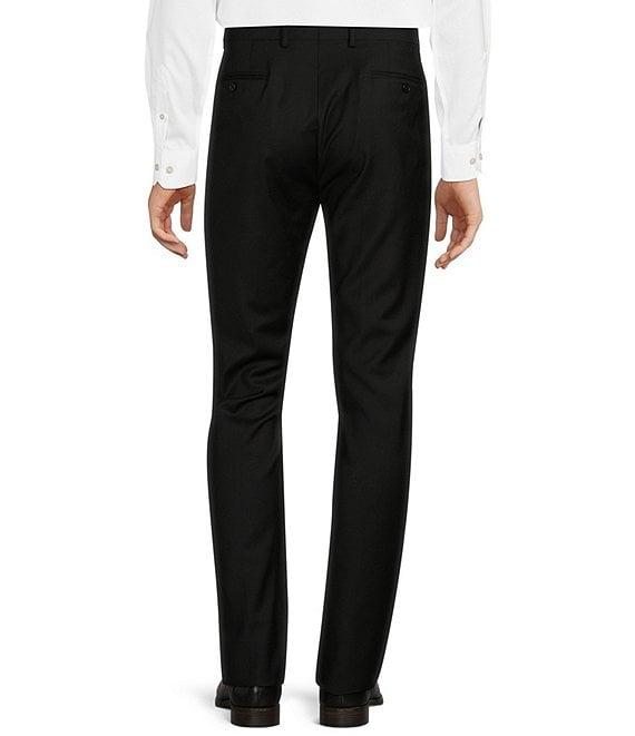 Hickey Freeman Classic Fit Flat Front Solid Dress Pants Product Image