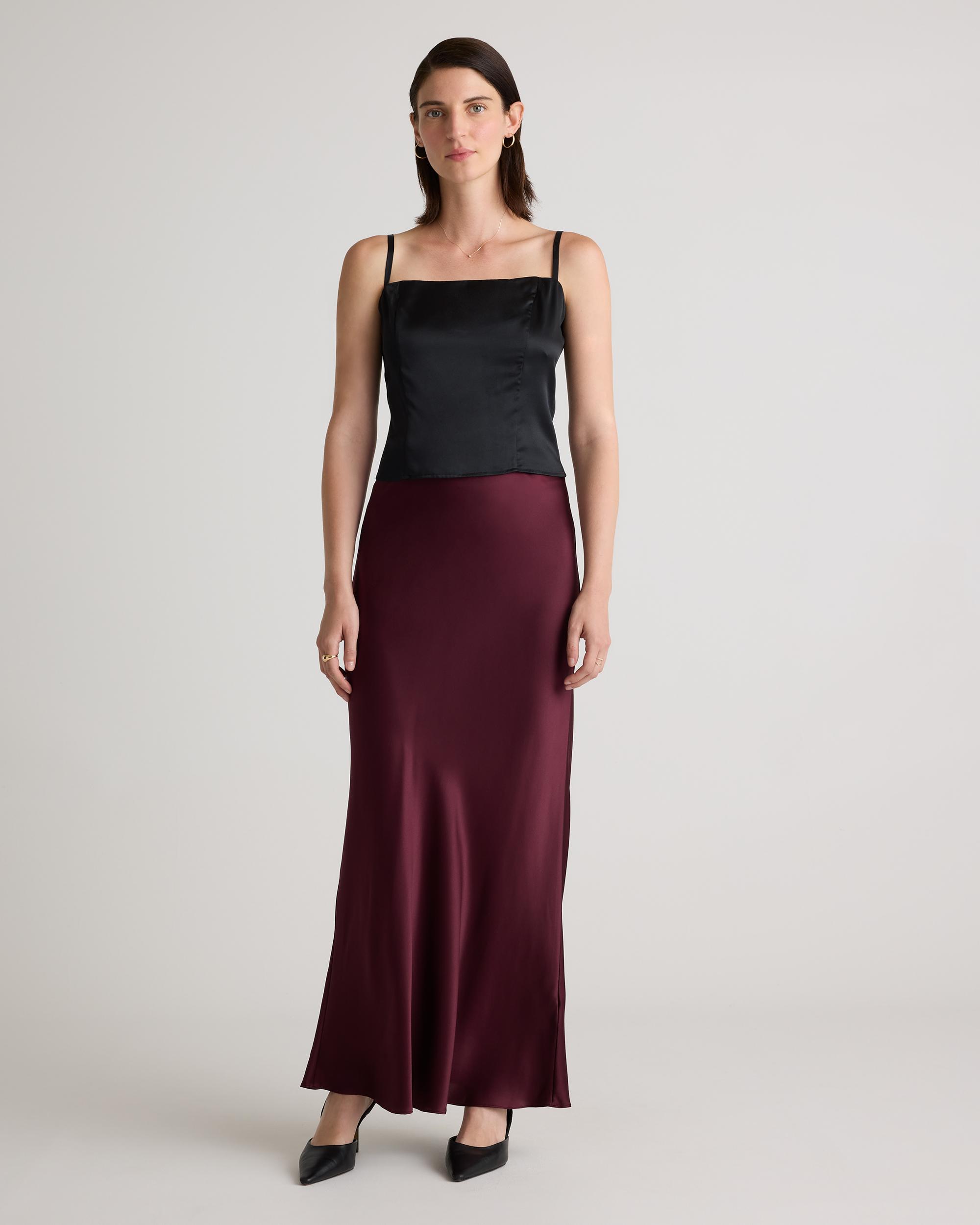 Quince | Women's Maxi Skirt Size XS, Silk Product Image