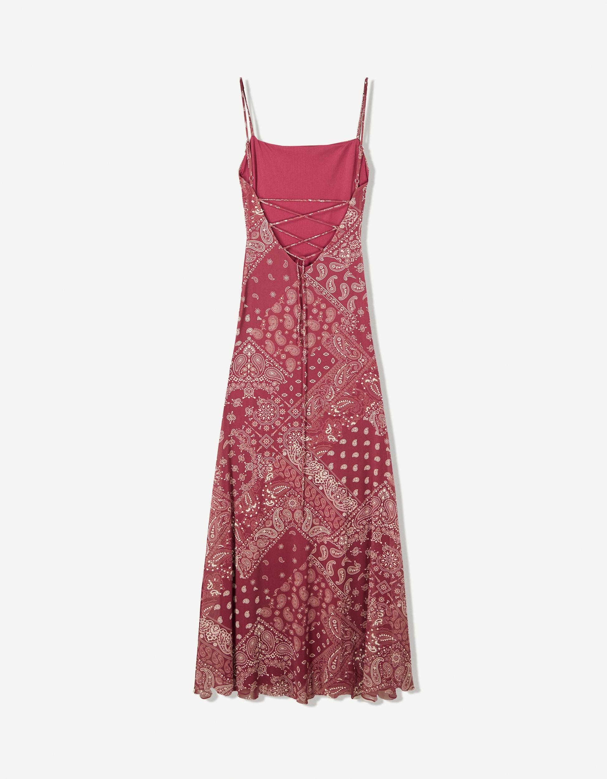 Tulle midi dress with print Product Image