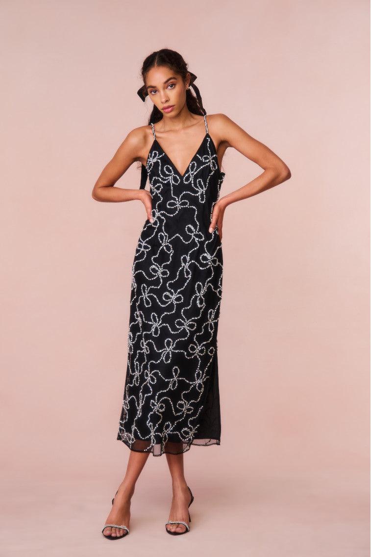 Kaylen Embellished Midi Dress Product Image
