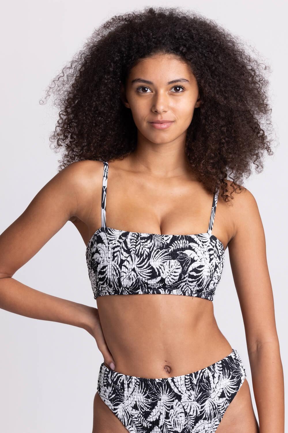 Eva Smocked Bikini Top - Bluewave Female Product Image