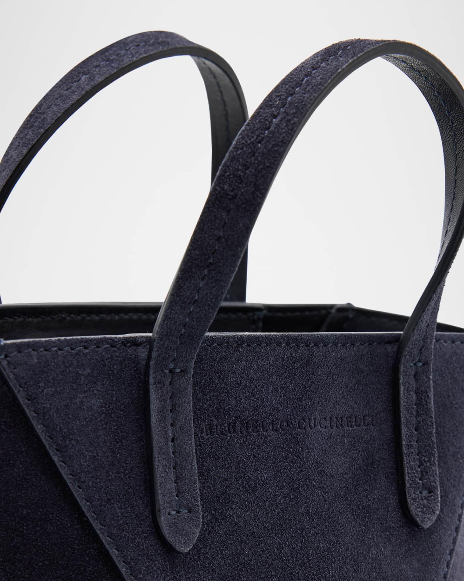 Duo Mini Suede Shopper Tote Bag  Product Image