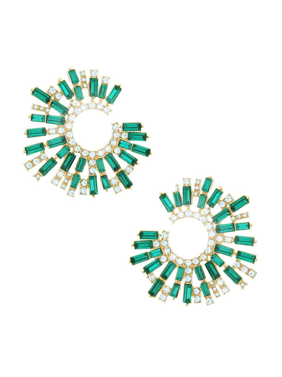 Ettika Open Circle Stardust Earrings in 18K Gold Plate Product Image
