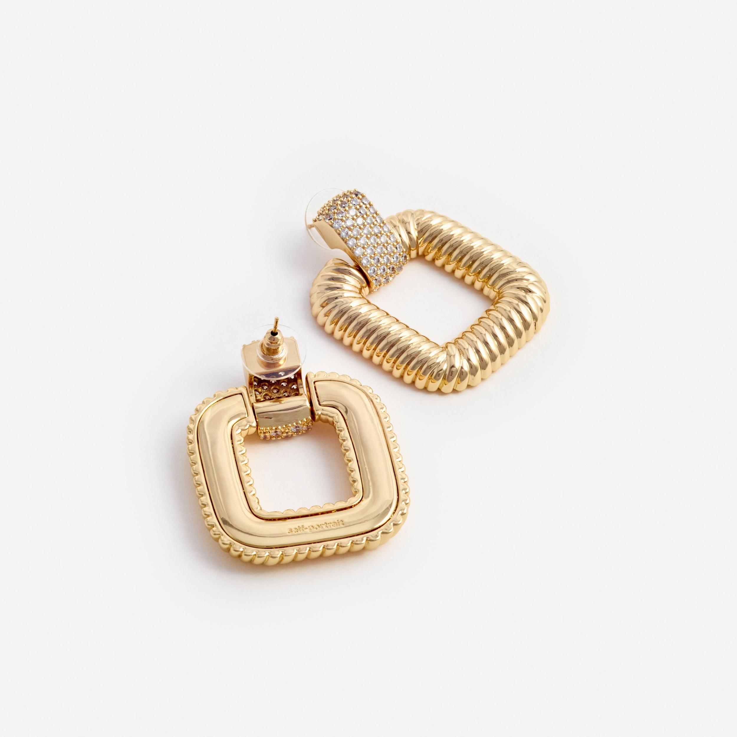 Gold Knocker Earrings Product Image