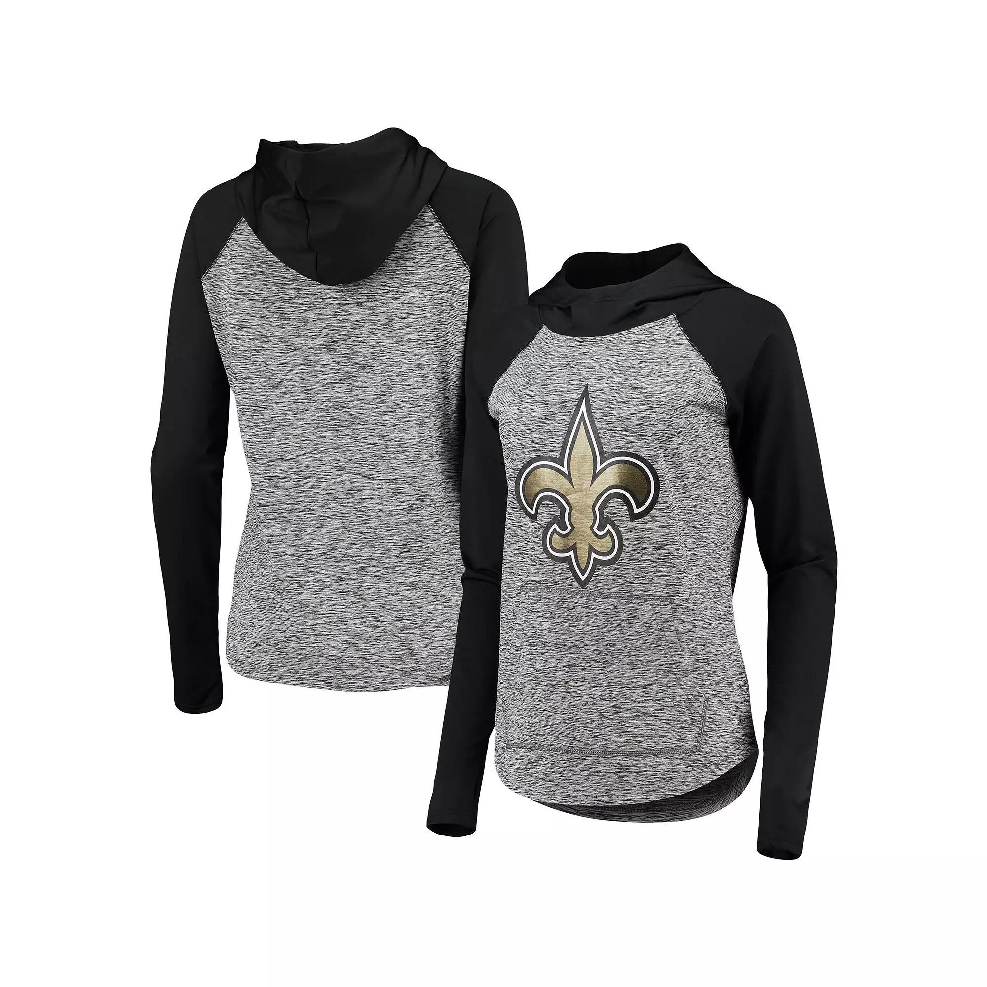 Womens G-III 4Her by Carl Banks Heathered Gray/Black New Orleans Saints Championship Ring Pullover Hoodie Product Image