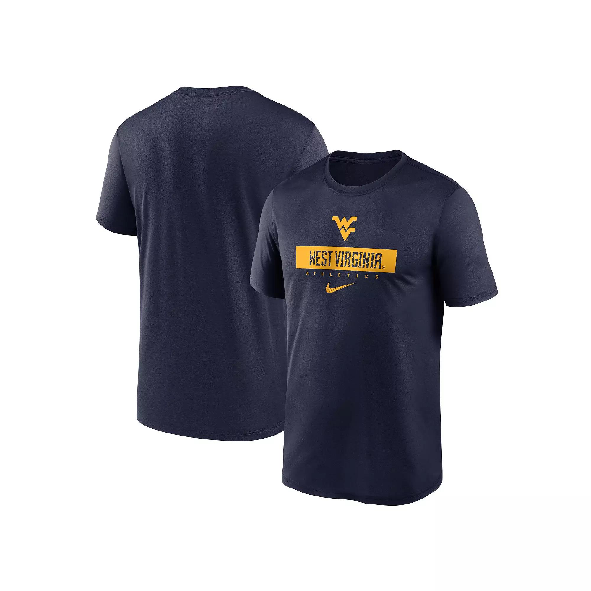 Men's Nike Navy West Virginia Mountaineers 2024 Sideline Legend Performance T-Shirt,  Product Image