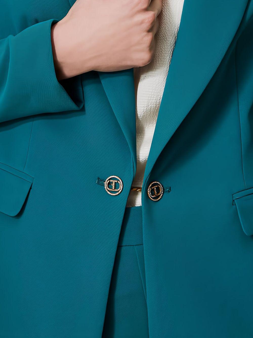 embellished-button single-breasted blazer Product Image