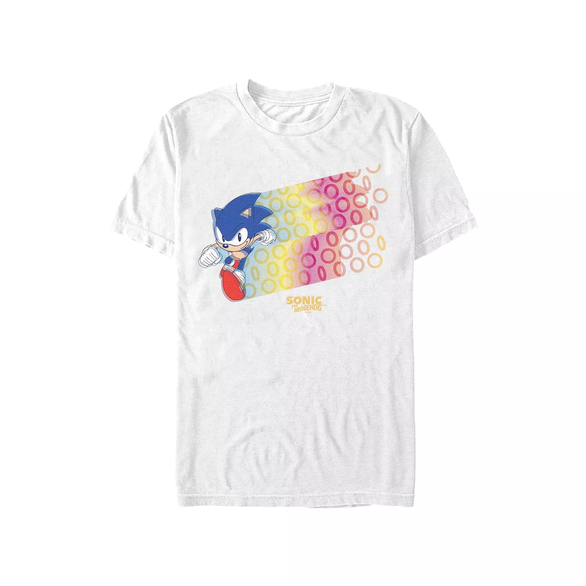 Men's Sonic The Hedgehog Ring Runner Graphic Tee,  Product Image