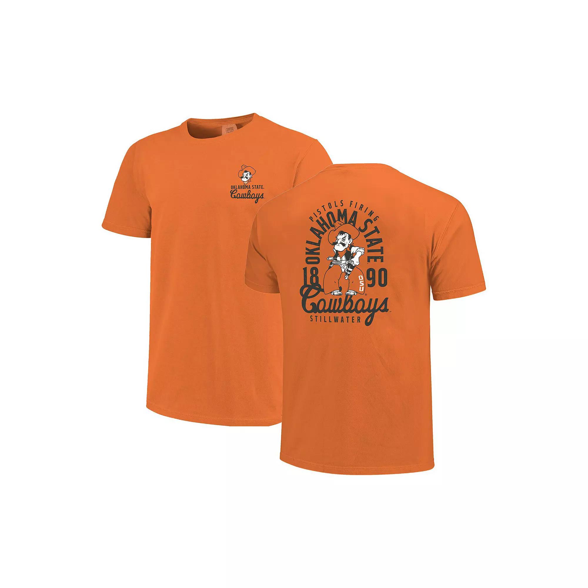 Men's Orange Oklahoma State Cowboys Comfort Colors Mascot Overlay T-Shirt, Size: XL Product Image