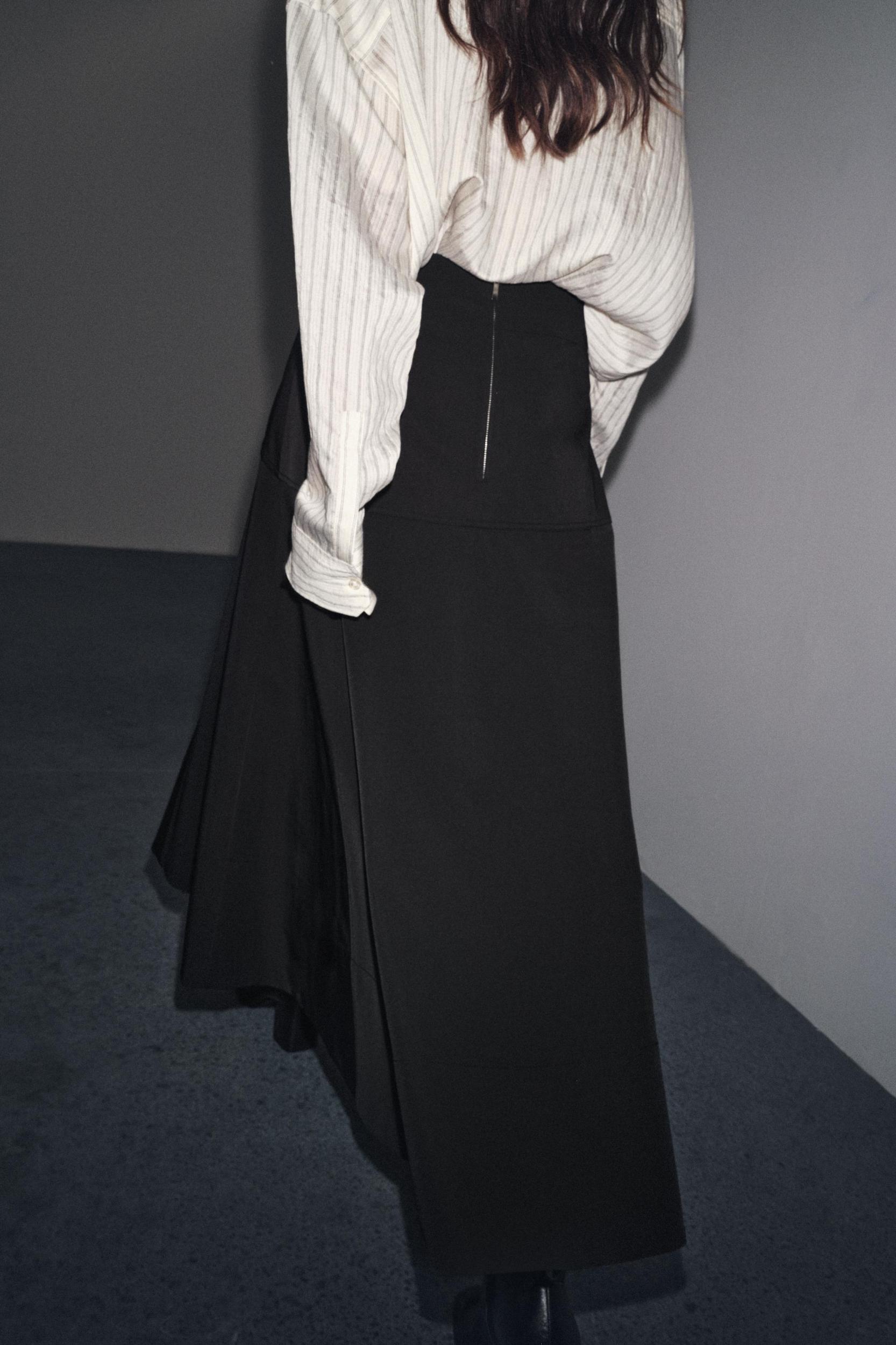 ZW COLLECTION FLARED BELT SKIRT Product Image