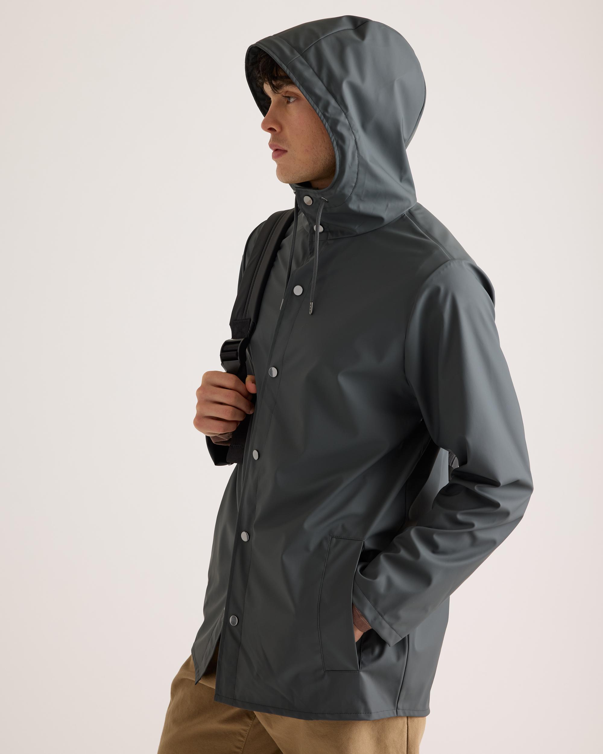 Quince | Men's Waterproof Rubberized Rain Jacket Recycled Polyester Product Image