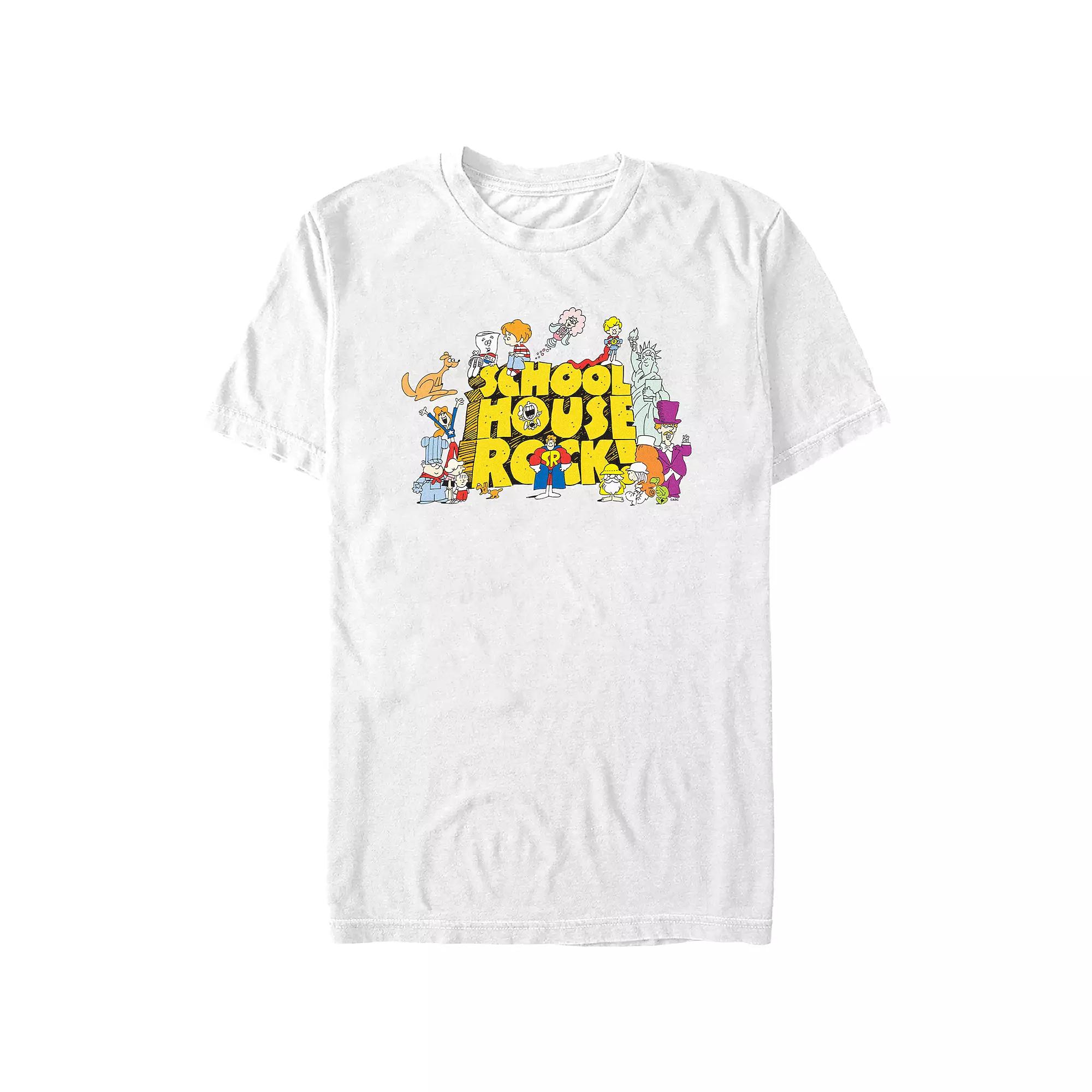 Men's Schoolhouse Rock! Group Poster Graphic Tee,  Product Image