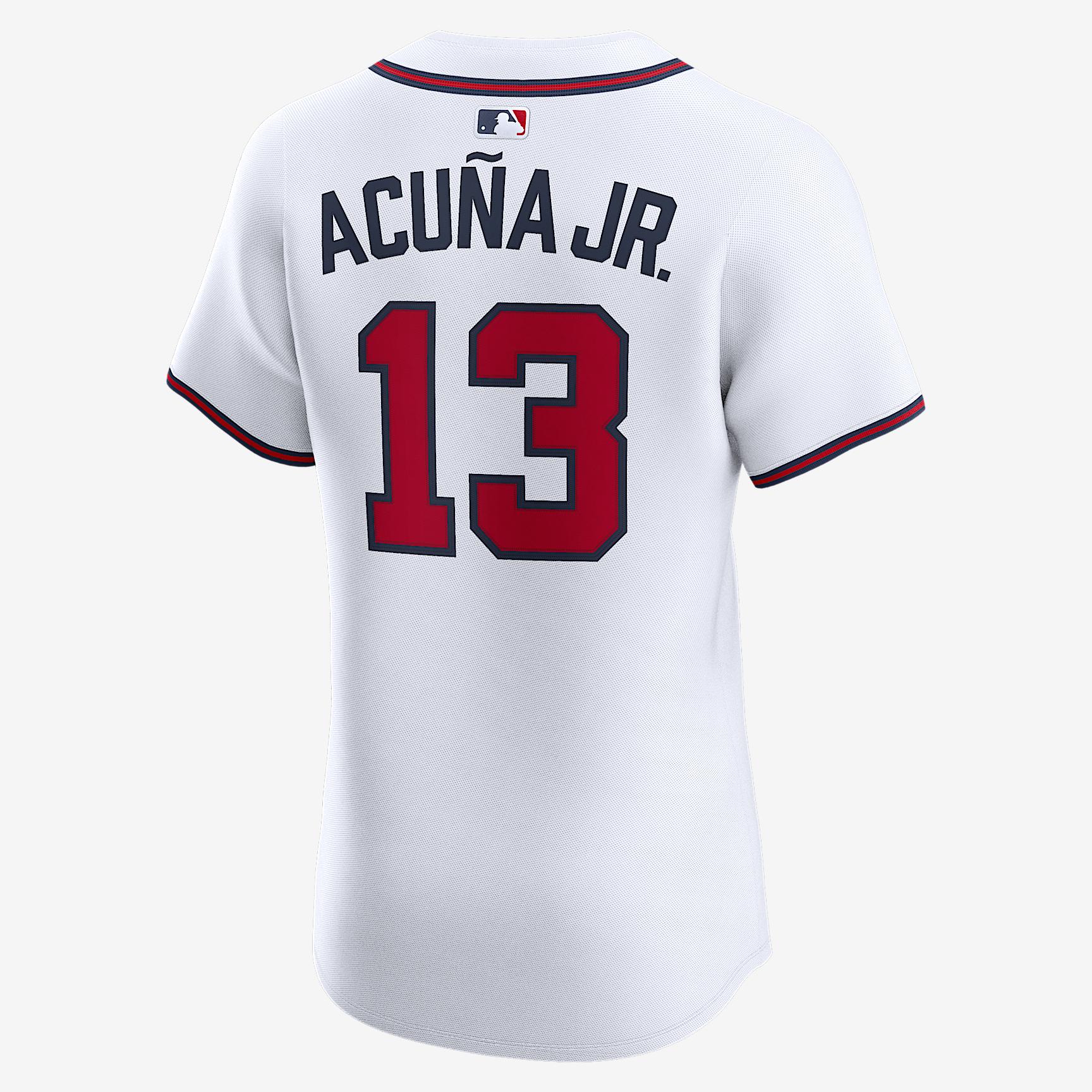 Ronald Acuña Jr. Atlanta Braves Men's Nike Dri-FIT ADV MLB Elite Jersey Product Image