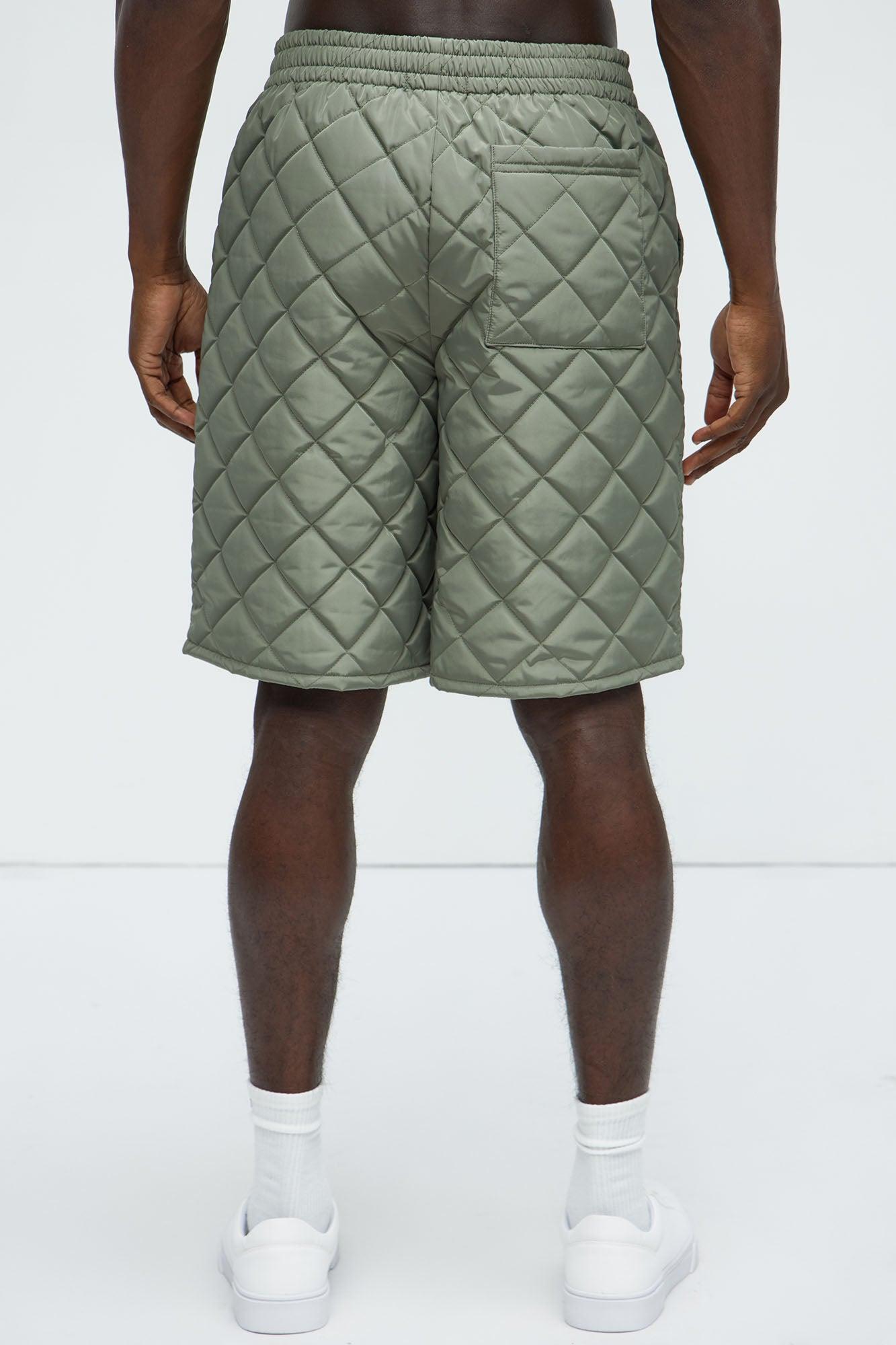 Deebo Quilted Shorts - Olive Product Image
