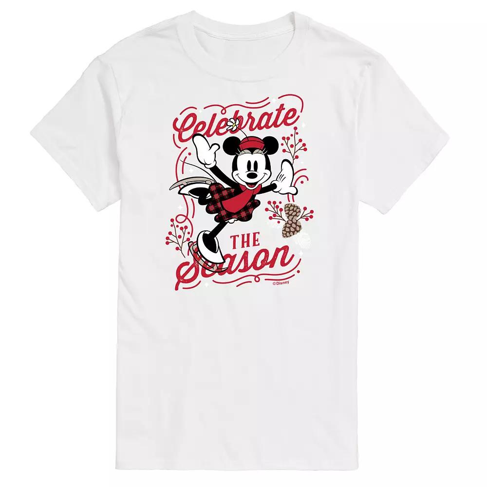 Disney's Minnie Mouse Men's Celebrate The Season Graphic Tee,  Product Image