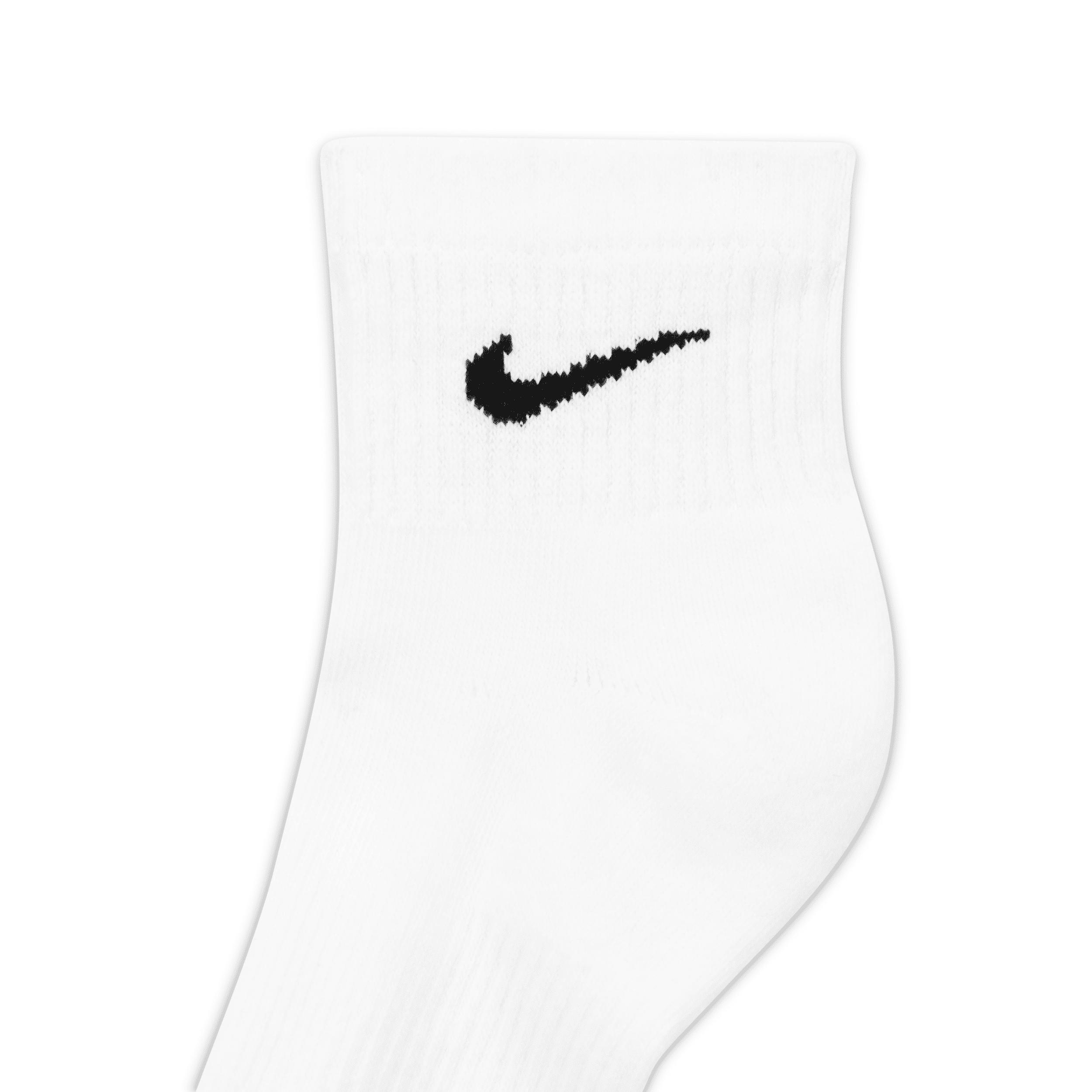 Nike Mens Everyday Plus Cushioned Training Ankle Socks (3 Pairs) | SX6890-100 Product Image