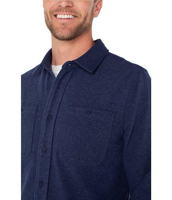 Liverpool Los Angeles Knit Long Sleeve Button-Down Shirt Product Image
