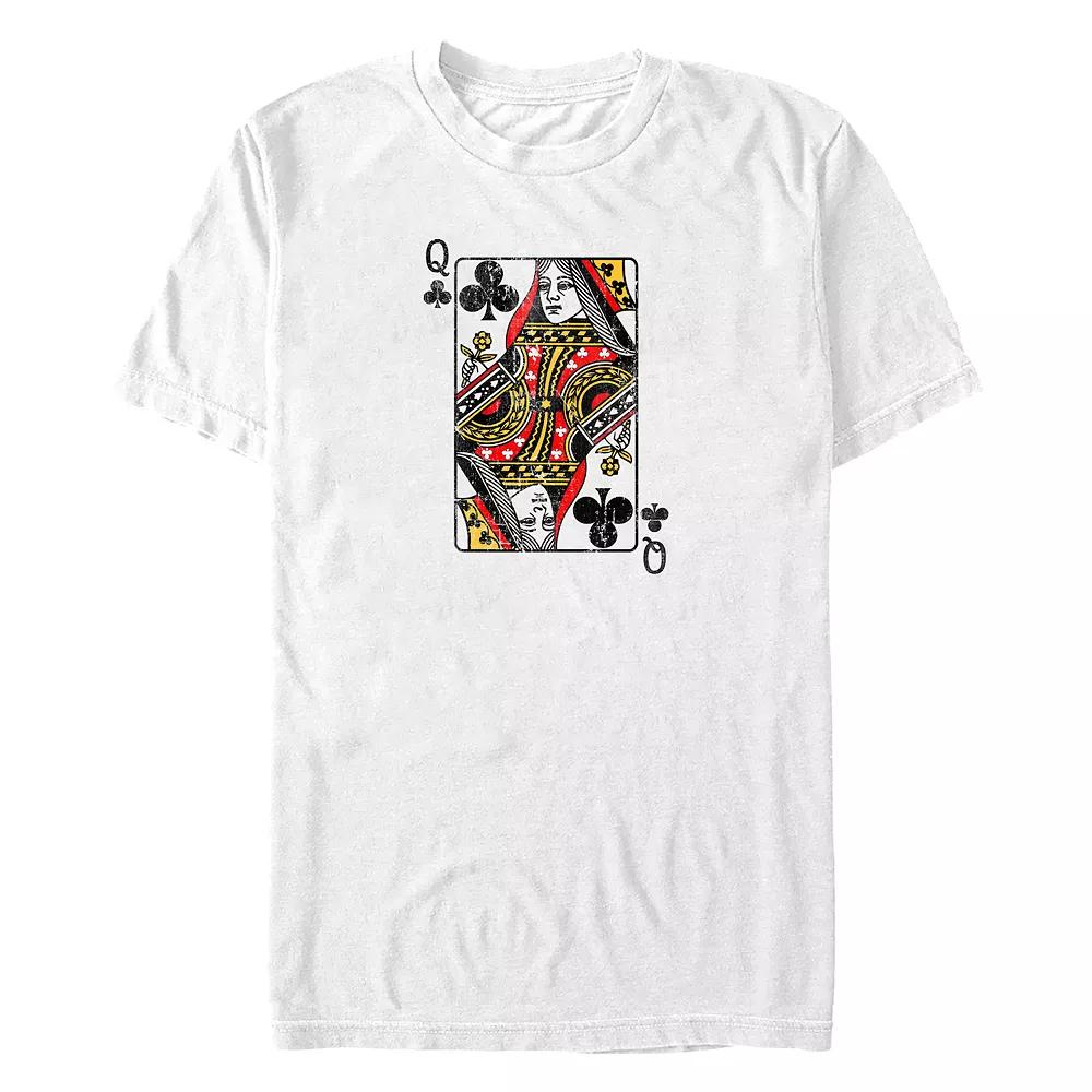 Big & Tall Queen Of Clubs Card Graphic Tee, Men's,  Product Image
