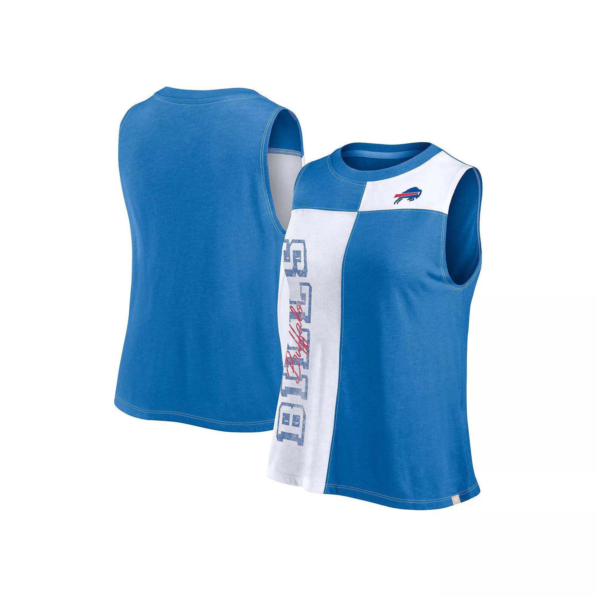 Women's Fanatics Branded Navy/White Boston Red Sox Color-Block Tank Top,  Product Image