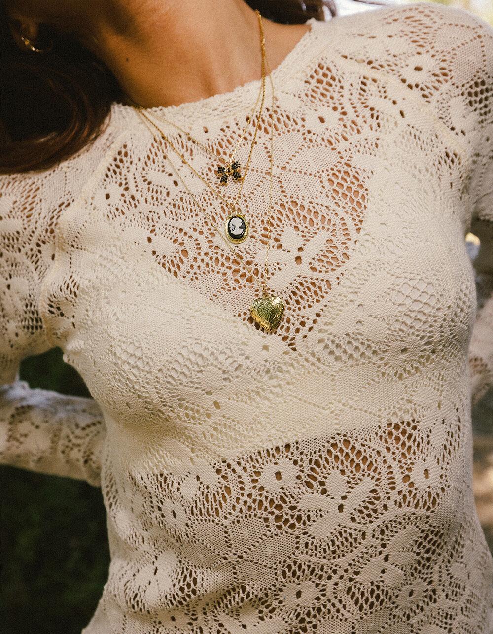FREE PEOPLE In The Meadow Womens Long Sleeve Tee - IVORY Product Image