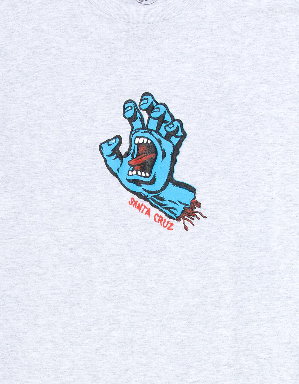 SANTA CRUZ Screaming Hand Mens Tee - HEATHER GRAY Product Image