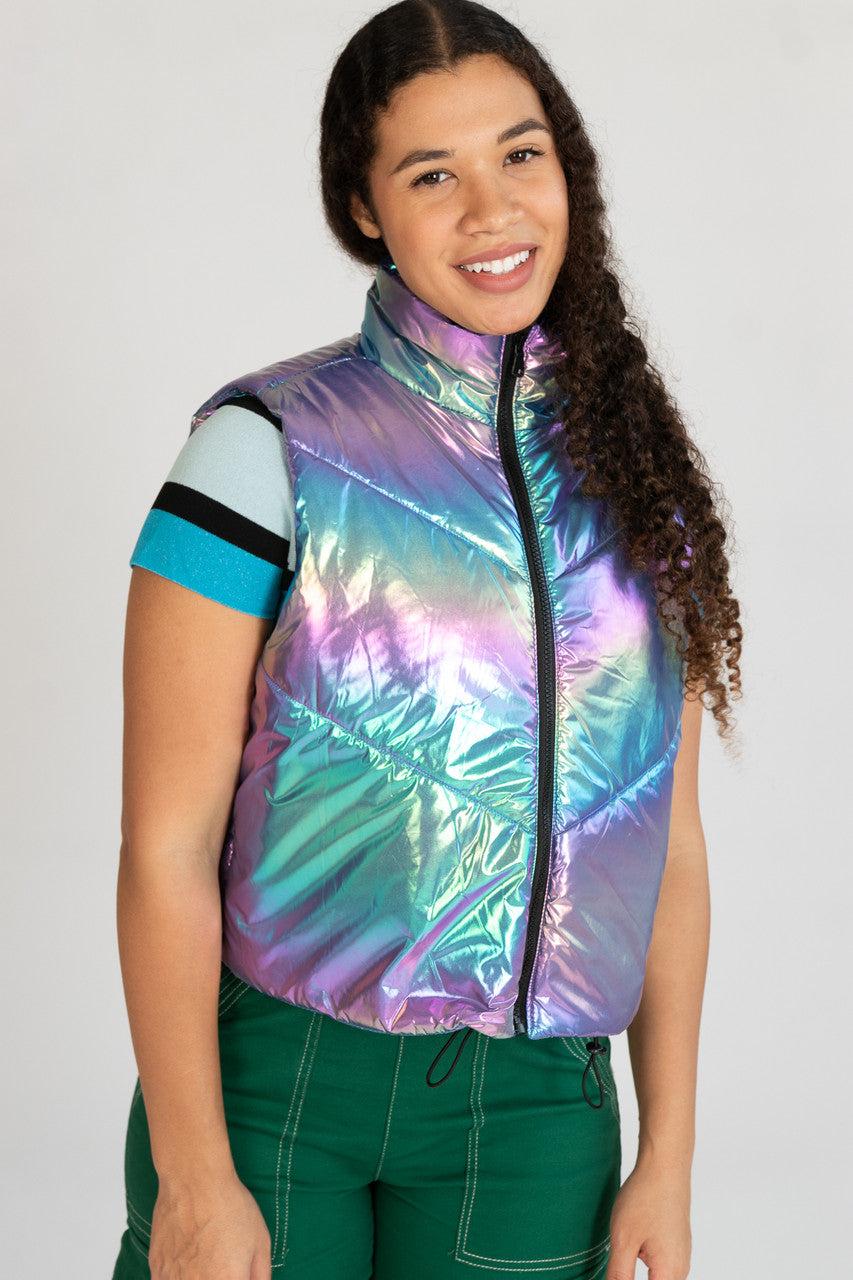 Iridescent Puffer Vest Product Image