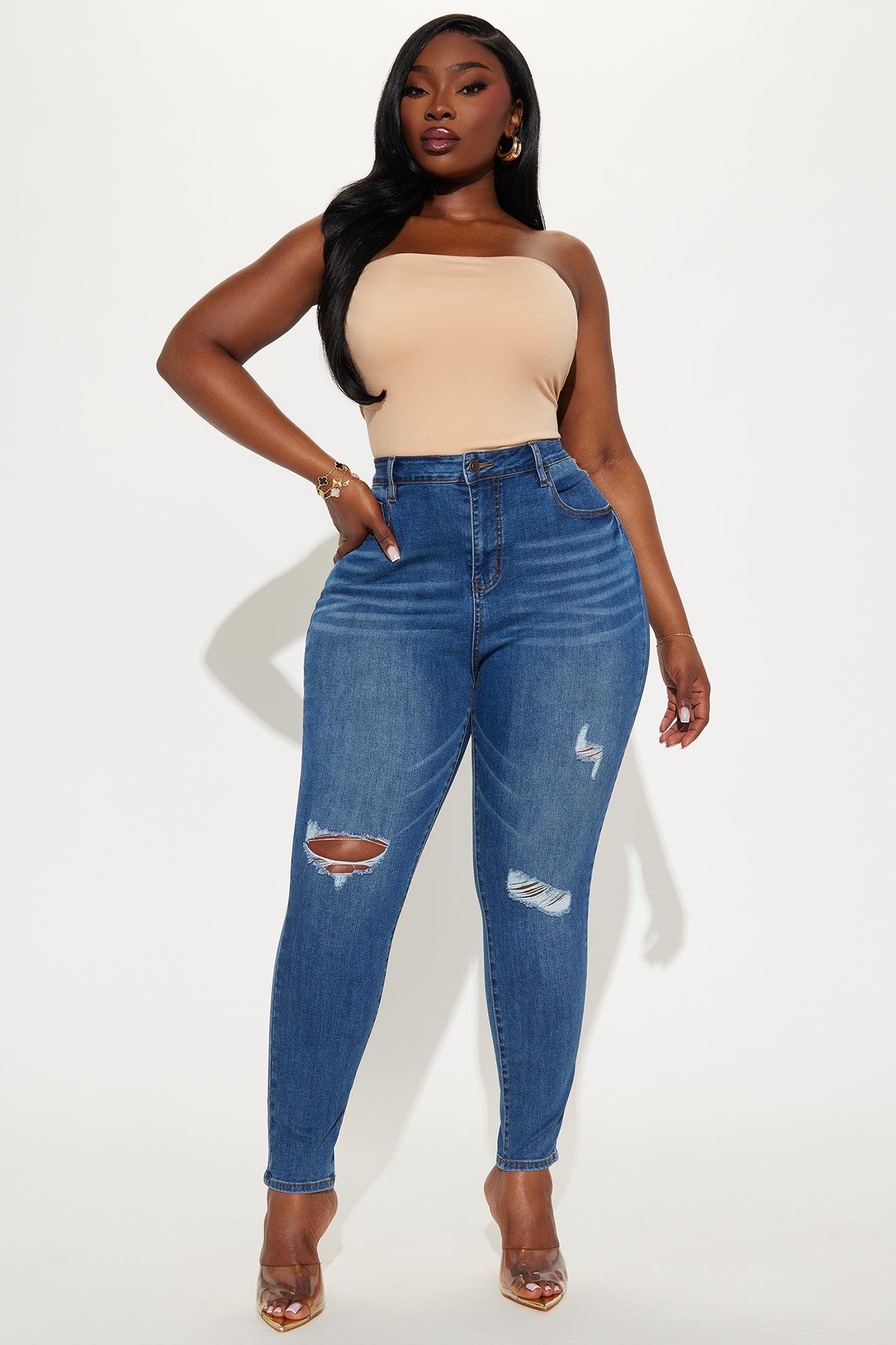 Alli Double Lined  Strapless Bodysuit - Nude Product Image