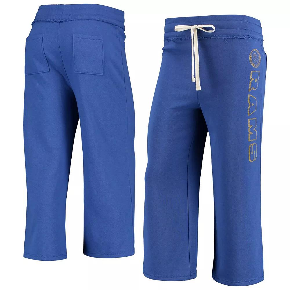 Women's Junk Food Royal Los Angeles Rams Cropped Pants,  Product Image
