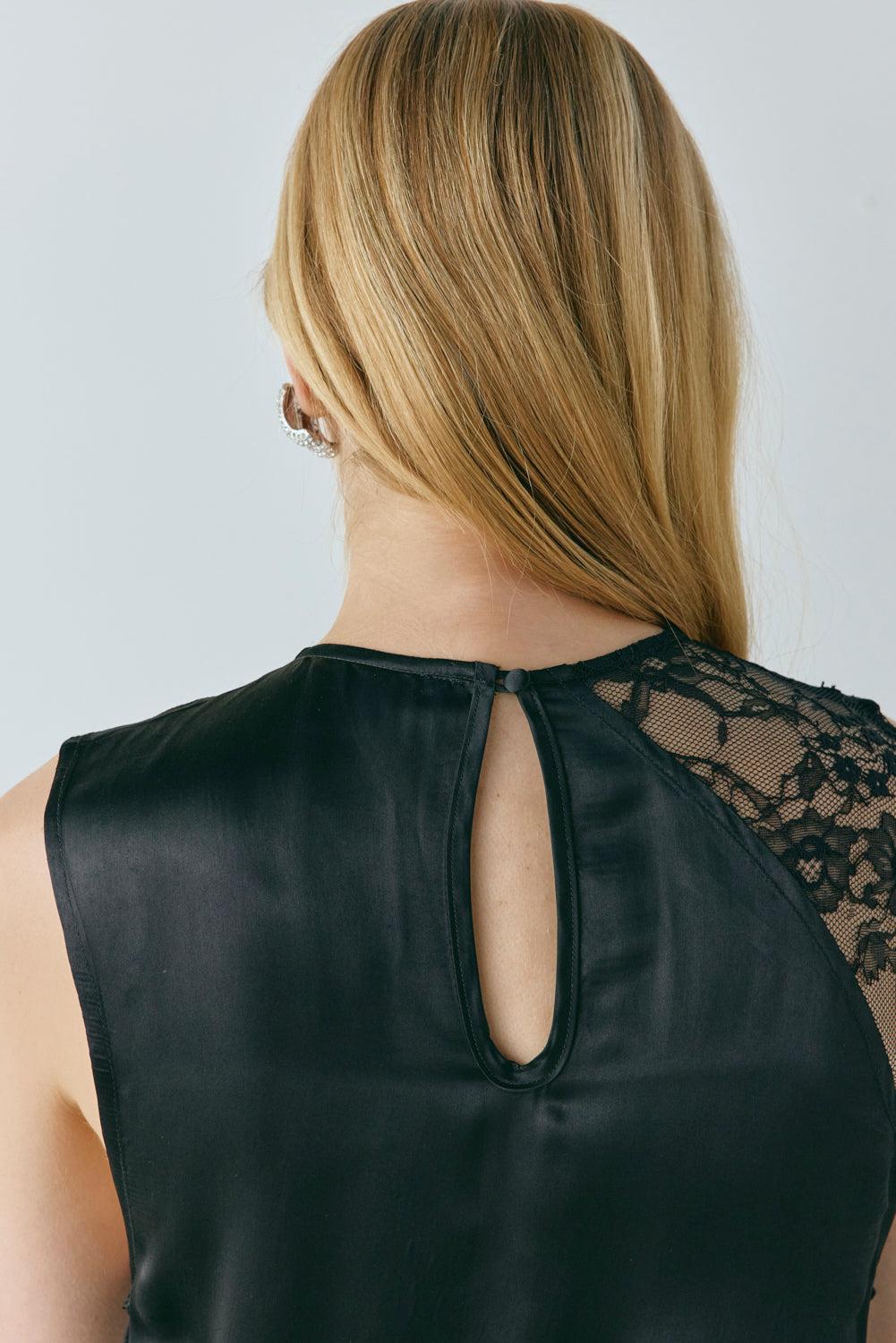 Dorit Lace Maxi Dress Black Product Image