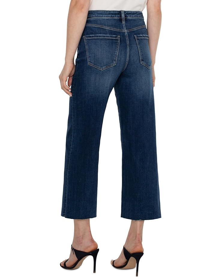 Stride Mid-Rise Wide Leg Jean With Trouser Details 27&apos;&apos; Inseam Product Image