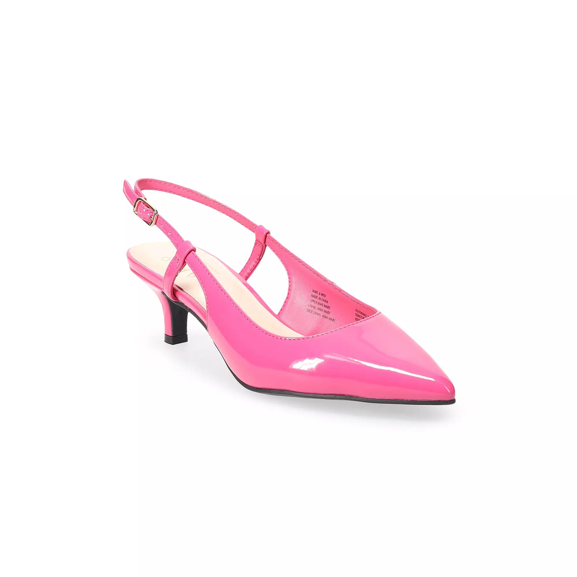 Apt. 9® Keerah Women's Slingback Kitten Heels,  Product Image