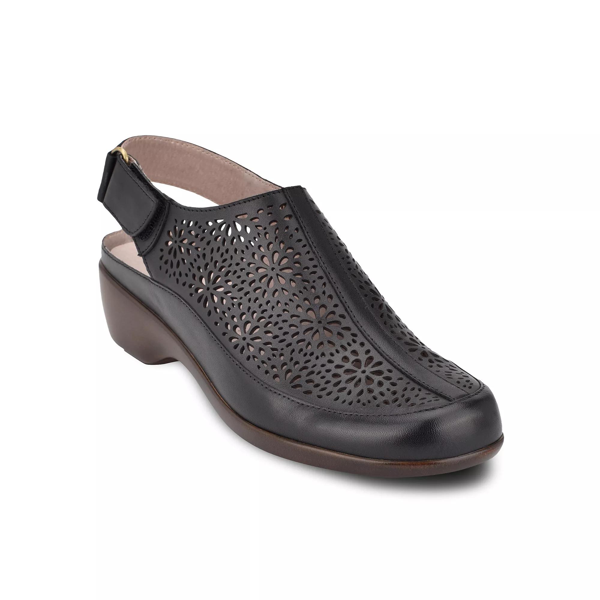 Easy Spirit Dawn Women's Perforated Leather Slingback Mules,  Product Image
