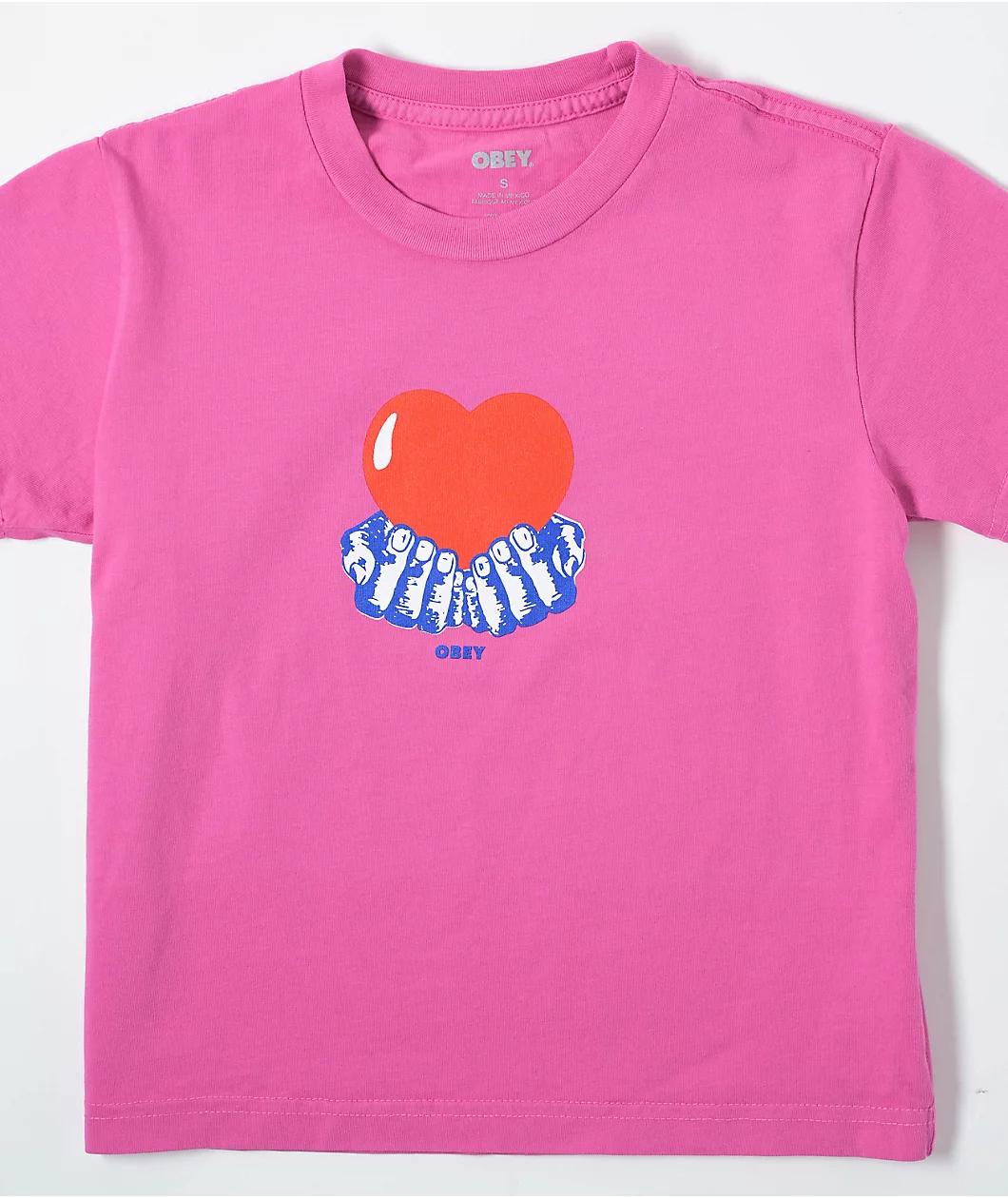 Obey Pure Love Kaylin Fiji Flower Crop T-Shirt Product Image